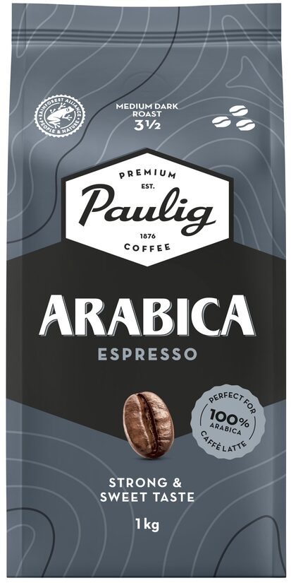 Pupiņu kafija PAULIG Arabica Espresso, 1 kg