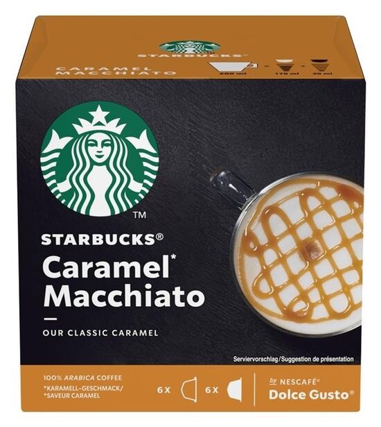 Kafijas kapsulas STARBUCKS Dolce Gusto Caramel Macchiato, 12gabx10.65g