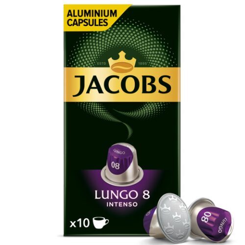 Kafijas kapsulas Jacobs Lungo 8 Intenso 10x5,2g