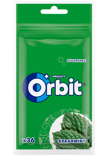 ORBIT Spearmint Pouch 36 gab.