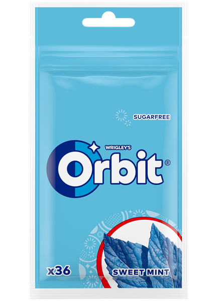 ORBIT Sweet Mint Pouch 36 gab.