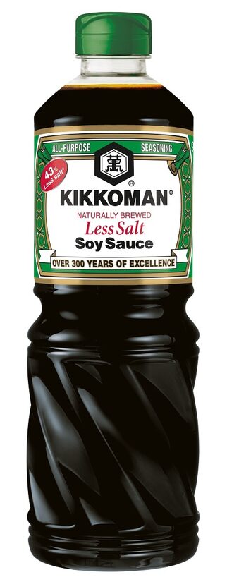 Sojas mērce KIKKOMAN, 43% mazāk sāls, 975ml