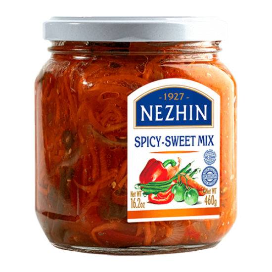 Dārzeņu salāti NIZHYN , saldi pikantie, 460g