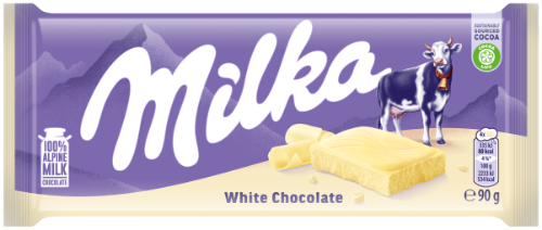 MILKA Baltā šokolāde 90 g