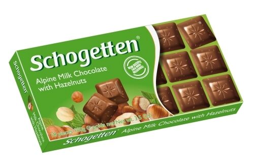 Šokolāde SCHOGETTEN ar lazdu riekstiem, 100g