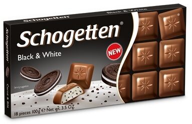 Šokolāde SCHOGETTEN Black&White, 100g