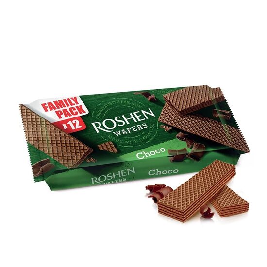 Vafeles ROSHEN ar šokolādes pildījumu, 216g