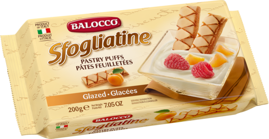Cepumi BALOCCO Sfogliatine, glāzēti, 200g