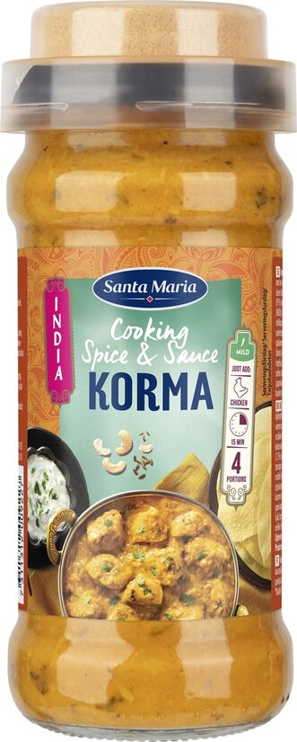 Mērce un garšvielas Korma 360g, Santa Maria