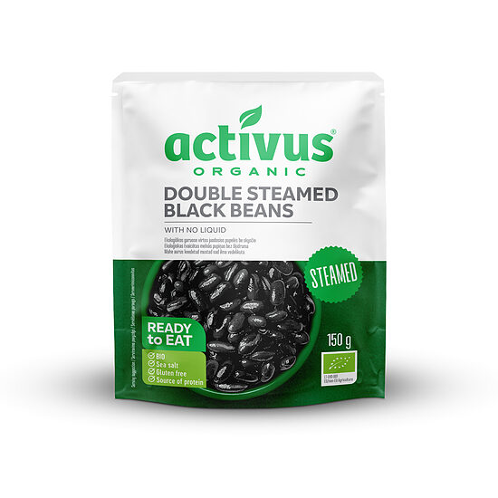 Melnās pupiņas bez sālījuma ACTIVUS BIO, 150g