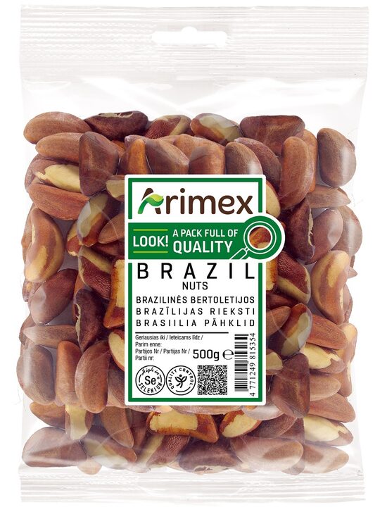 Brazīlijas rieksti ARIMEX, 500g