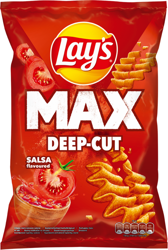 Čipši LAY'S MAX, ar salsas garšu, 120g