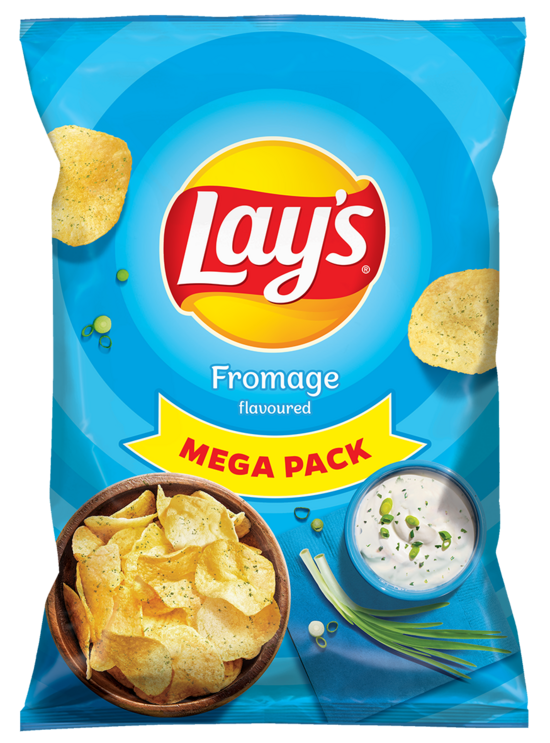 Kartupeļu čipsi LAY'S, ar krējuma un zaļo lociņu garšu, 180g