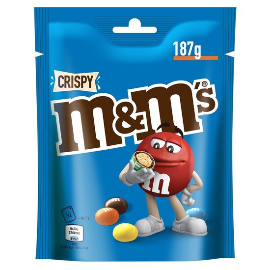 M&M's Crispy pouch bag 187g_NEW