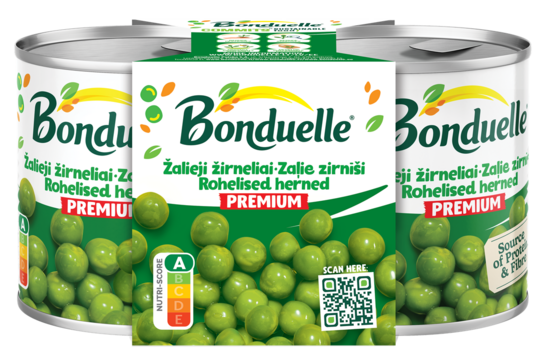 Zaļie zirnīši BONDUELLE 212ml x 2gb. DUO paka