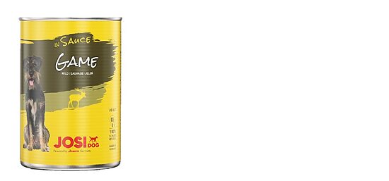 Konservi suņiem JOSERA JosiDog, ar medījuma gaļu mērcē, 415g