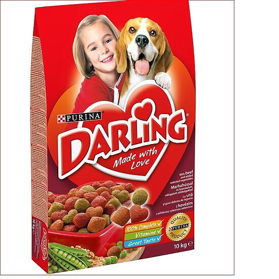 Sausā barība suņiem DARLING, liellops, 10kg