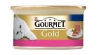 Konservi kaķiem GOURMET Gold pastēte liellops, 85g