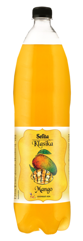 Gāzēts atspirdz.dzēriens Selita Klasika ar mango garšu, ar cukuru un saldinātāju, PET, 1,5l (DEP)