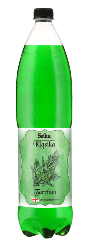 Gāzēts atspirdzinošs dzēriens Selita Klasika Tarhuns, ar cukuriem un saldinātāju, PET, 1,5l (DEP)