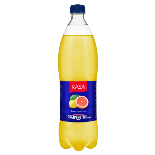 Gāzēts bezalkoholiskais dzēriens RASA ar citronu-greipfrūtu garšu, 1l PET (DEP)