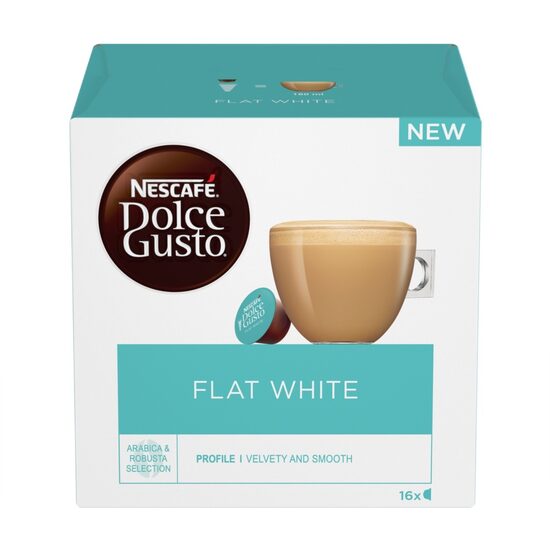 Kafijas kapsulas NESCAFE Dolce Gusto Flat White, 16gab, 187.2g