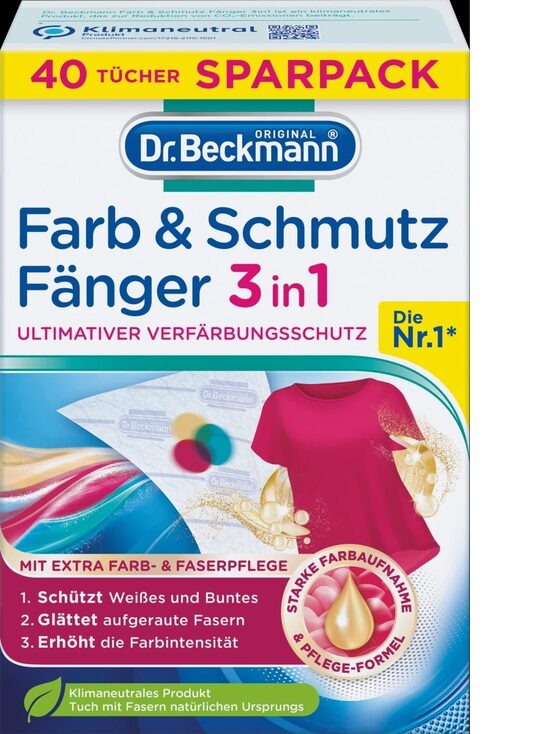 Salvetes pret sakrāsošanos DR. BECKMANN Colour&Dirt Catchers, 40gab