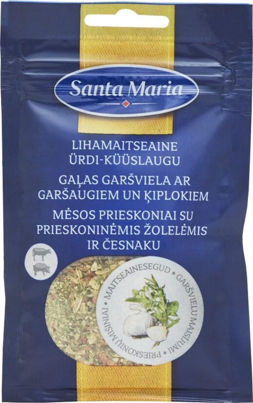 Piedeva gaļai-garšaugi un ķiploki 20g, Santa Maria