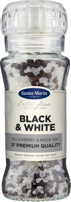 Melnie pipari un akmens sāls 110g, Santa Maria