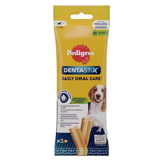 Pedigree Dentastix medium kauliņš zobiem (3 gab.) 77g