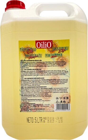 Saulespuķu eļļa OILIO, 5l