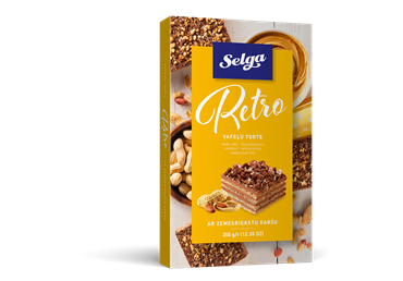 Vafeļu torte SELGA Retro, 350g