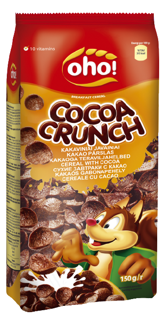 Oho S/b "Kakao kraukšķi" 150g