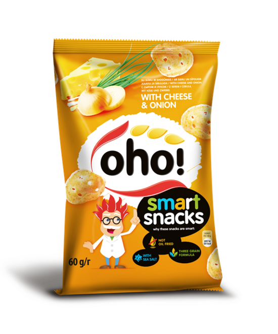 Čipsi Oho ar siera garšu 60g
