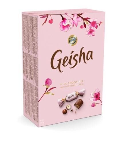 Piena šokolādes konfektes GEISHA Fazer, 150g
