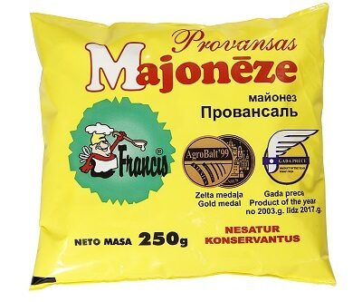 Majonēze FRANCIS Provansas, 67%, 250 g