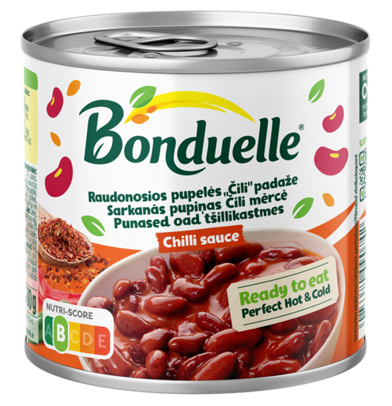 Pupiņas čili mērcē Bonduelle, 430g