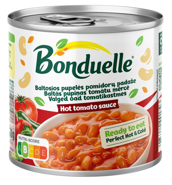 Pupiņas baltās tomātu mērcē BONDUELLE, 430g