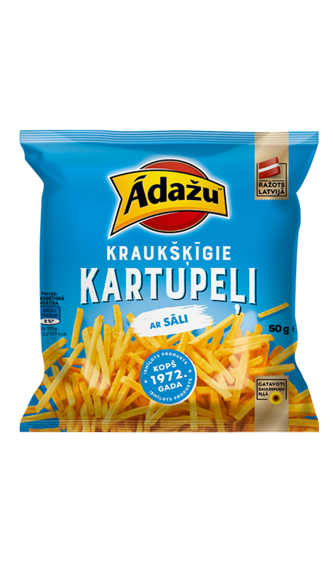 Kartupeļu salmiņi ĀDAŽU, 50g
