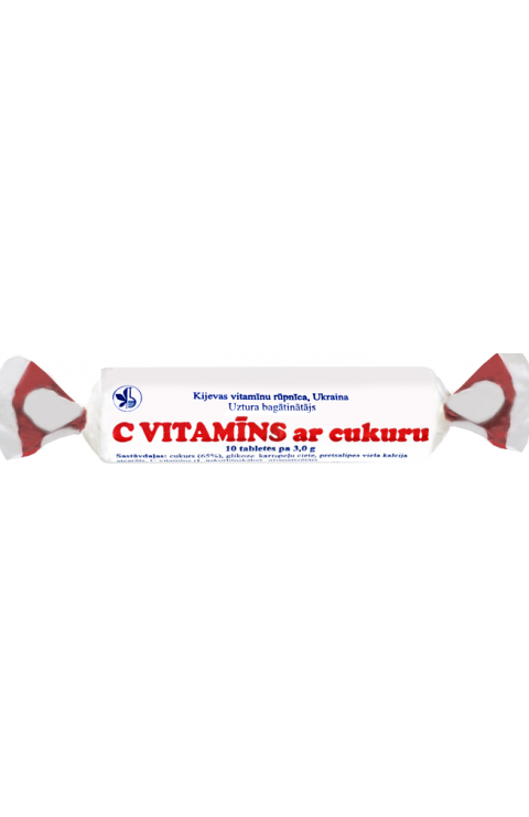 Konfektes Askorbinka rul. Vit.C ar cukuru, 10gab, 25 mg