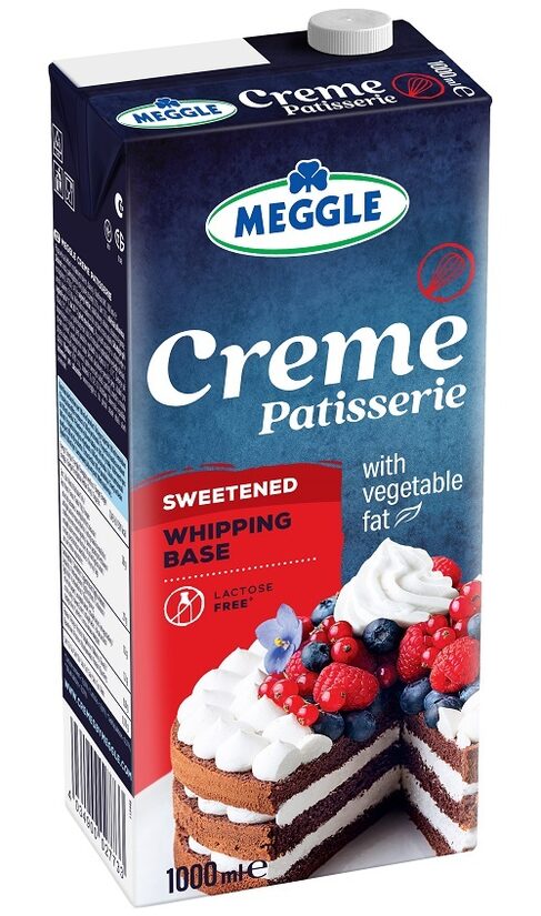  Konditorejas krēms PATISSERIE ar augu taukiem, MEGGLE, 25%, 1l.