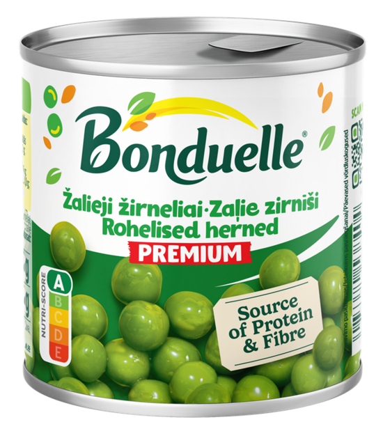 Zaļie zirnīši Bonduelle, 200g  / 130g