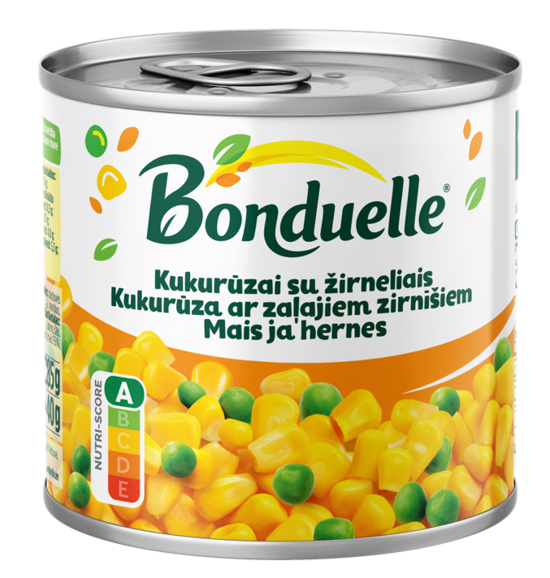 Kukurūza ar zirnīšiem Bonduelle, 340g