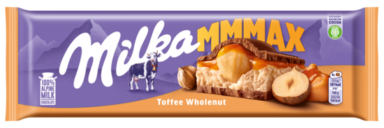 Milka Toffee whole nuts šokolādes tāfelīte 300g