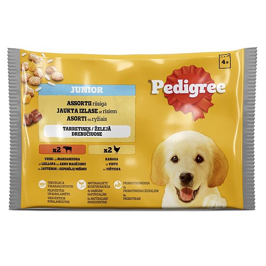 Pedigree Junior 4-paka (maisiņš) 0.4kg