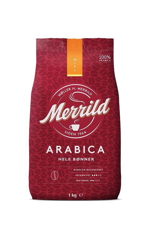 Pupiņu kafija MERRILD, 1 kg