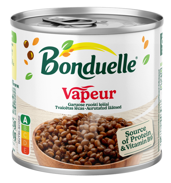 Lēcas tvaicētas "Vapeur" Bonduelle, 367g