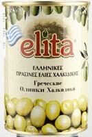 Zaļās olīvas bez kauliņiem ELITA, 850g/465g