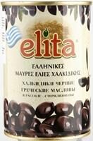 Melnās olīvas bez kauliņiem ELITA, 850g/465g