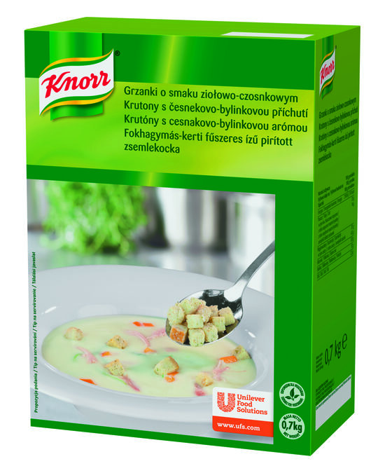 Garšaugu ķiploku grauzdiņi KNORR, 700g